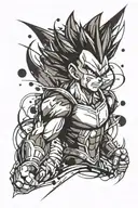 Vegeta tattoo design idea