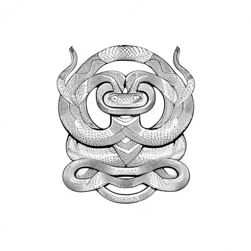 Snake hindu tattoo design idea