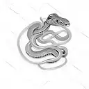 Snake hindu tattoo design idea
