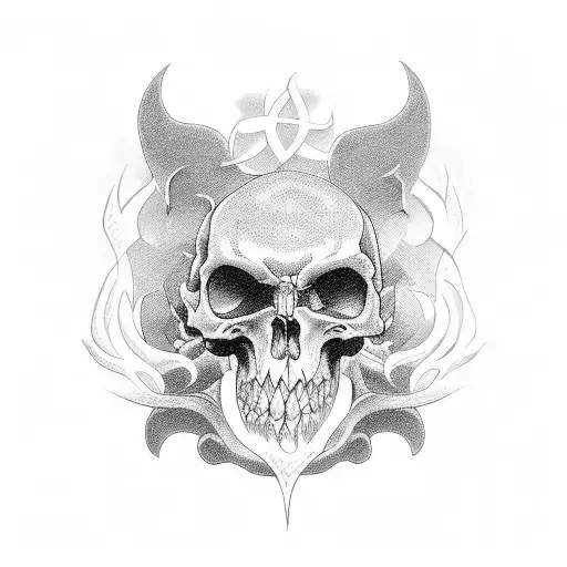 gates of graveyard tattoo design idea