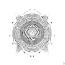 heartagram tattoo design idea