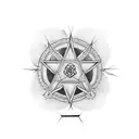 heartagram tattoo design idea