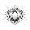 rugby tattoo design idea