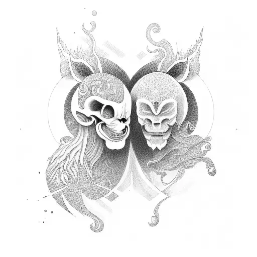 Mike,333,ying and yang tattoo design idea