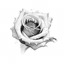 3 roses with their shank tattoo design idea