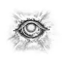 All Seeing Eye with a galaxy tattoo design idea