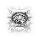 All Seeing Eye with a galaxy tattoo design idea