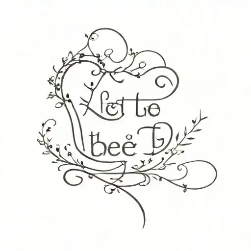 let it be, then let it go. tattoo design idea
