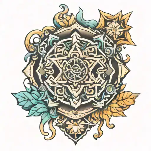 mental health OCD awareness symbols and elements  tattoo design idea