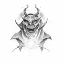 Satanás 666 tattoo design idea