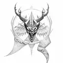 Satanás 666 tattoo design idea