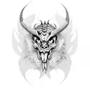 Satanás 666 tattoo design idea