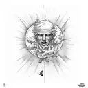 icarus falling from the sky tattoo design idea