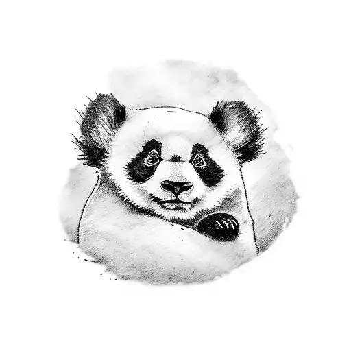 Dessine moi un tatouage avec un bébé panda qui représente mon fils de 4 ans, un bébé kaola qui représente mon fils de 2  tattoo design idea