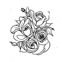 Rose, Astilbe, Lilacs, Tulips, Forget-Me-Nots, Foilage, Hyacinths, Leo, Aries, Gemini, Pisces, libra tattoo design idea