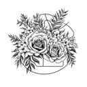 Rose, Astilbe, Lilacs, Tulips, Forget-Me-Nots, Foilage, Hyacinths, Leo, Aries, Gemini, Pisces, libra tattoo design idea