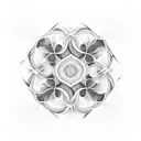 fractal tattoo design idea