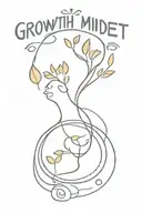 growth mindset tattoo design idea