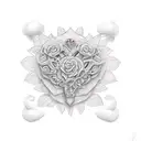 Memorial tattoo design idea