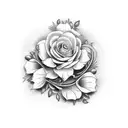 Memorial for Grandma tattoo design idea