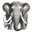 woolly mammoth   tattoo design idea