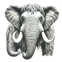 woolly mammoth   tattoo design idea