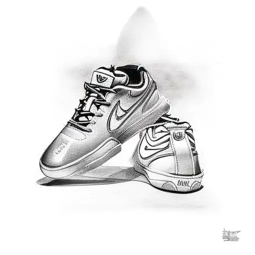 neymar junior giving a young boy shoes tattoo design idea