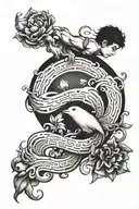 impulsiveness, freedom, mercury, spring tattoo design idea