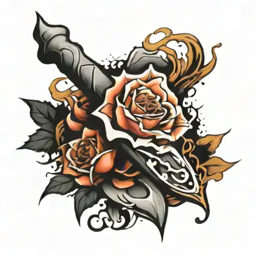 inner forearm Halligan ripped skin tattoo design idea