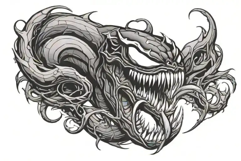 Venom tattoo design idea