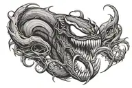 Venom tattoo design idea