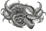 Venom tattoo design idea