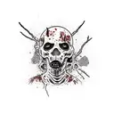 walking Dead lucille  tattoo design idea