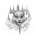 stop light with icicles tattoo design idea