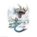 jörmungandr fighting thor tattoo design idea