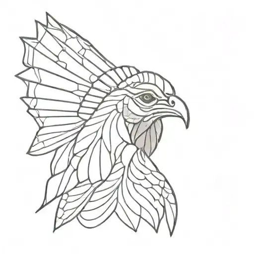 turkey fan tattoo design idea