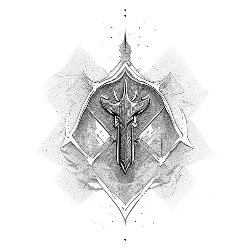 arrowhead tattoo design idea