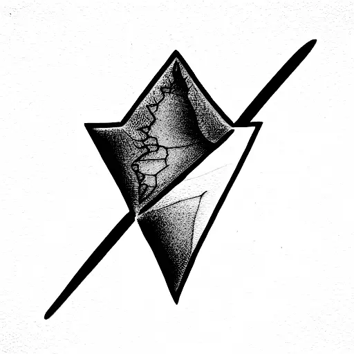 arrowhead tattoo design idea