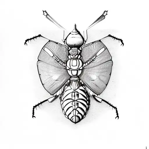 locust tattoo design idea