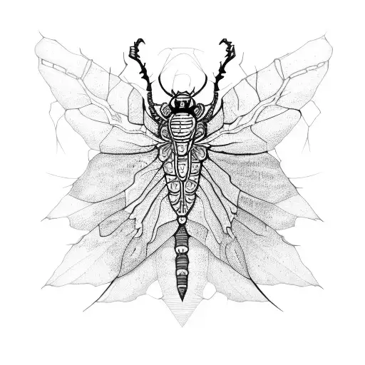locust tattoo design idea