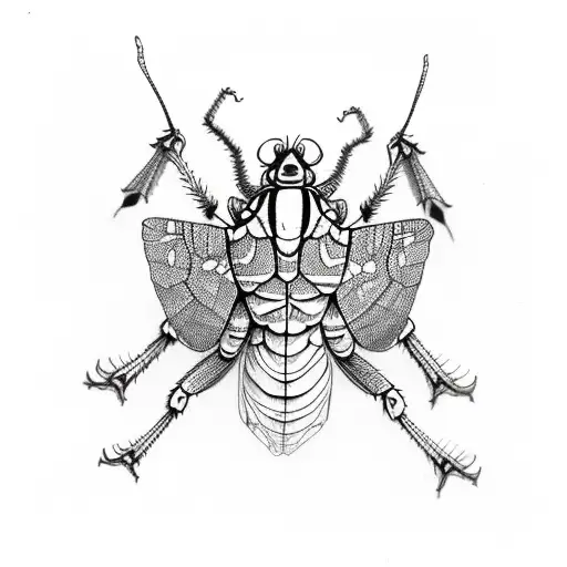 locust tattoo design idea