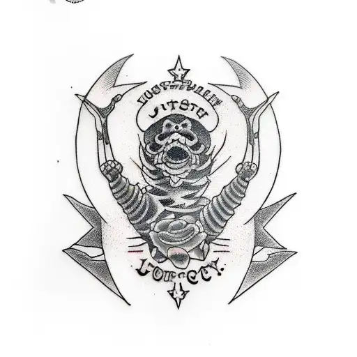 locust tattoo design idea