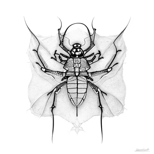 locust tattoo design idea