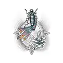 locust tattoo design idea