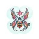 locust tattoo design idea