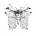 locust tattoo design idea