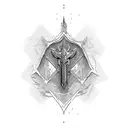 arrowhead tattoo design idea