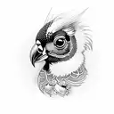 quail tattoo design idea