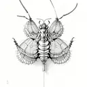locust tattoo design idea