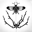 locust tattoo design idea